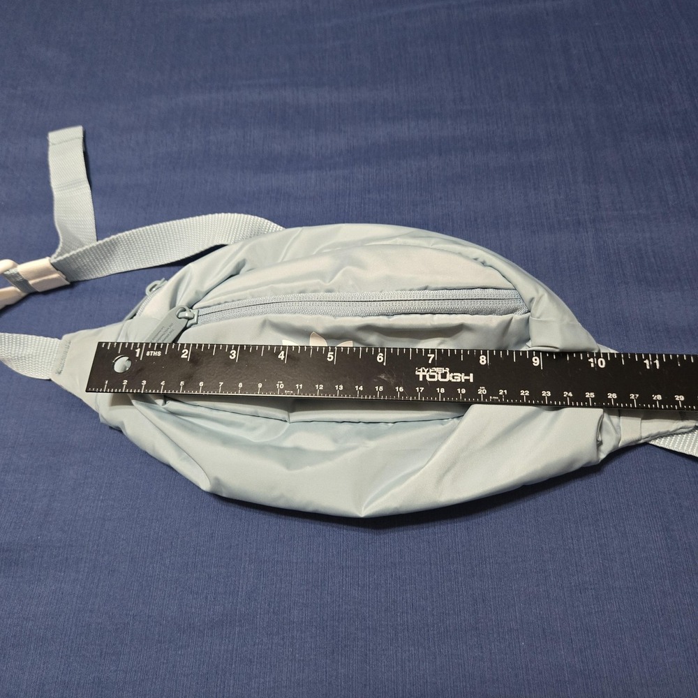 Adidas Waist Bag Unisex OS Light Blue Excellent Trefoil Logo Fanny Pack - Picture 5 of 8